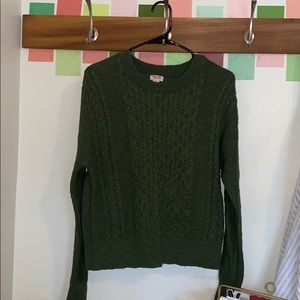 forest green sweater
